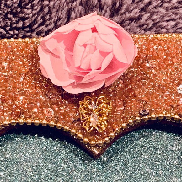 Clear quartz crystal heart shape frame - Picture 5 of 7